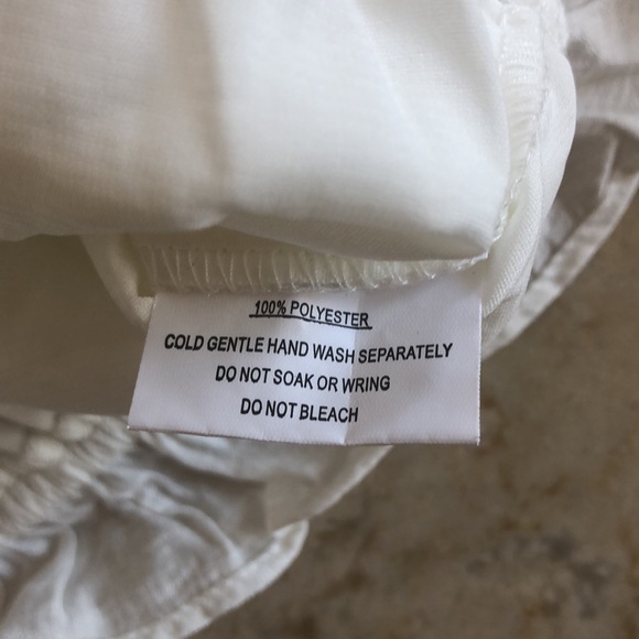 Hello Molly Feathered Angels White Ruffled Crop Top Size Small NWT - Picture 13 of 16